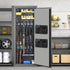 Gun Safe Door Organizer with Strong Adhesive Hook &Loop and Magnet Tape Two Way Mount, Elastic Gun Safe Pistol &Mag