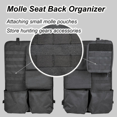 Automotive Gun Racks Vehicle Seat Back Holder for Hunting Accessories, Rifle Gun Storage Organizer, Deer/Duck Hunting