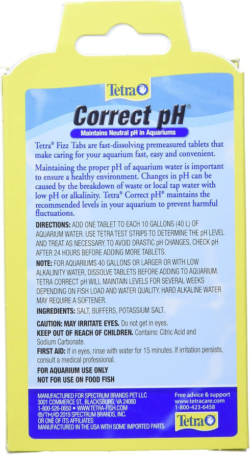 8 Count, Tetra Correct pH Tablets For aquarium Water