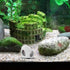 ARTIBETTER Aquarium Ceramic Shelter Cave for Fish and Shrimp Breeding, Small Underwater Hideaway Ornament, Grey Ceramic