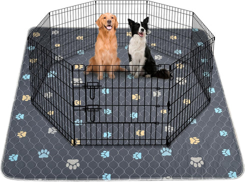Aitmexcn Washable Puppy Dog Pee Pad, 2PCS 100% Waterproof Whelping Training Mat