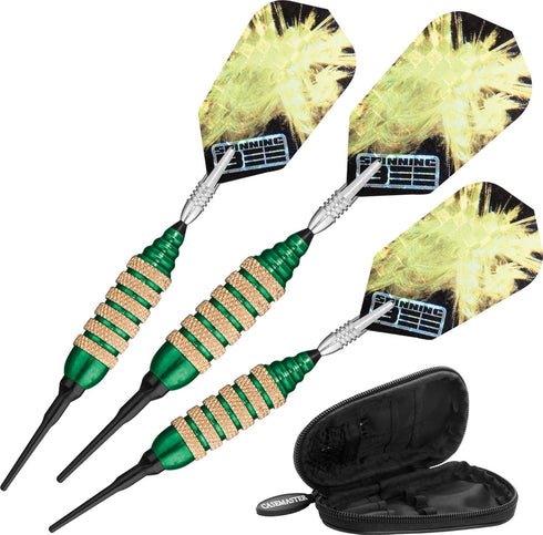 Viper Spinning Bee Soft Tip Darts - 16 Grams with Casemaster Storage/Travel Case