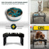 Pet Zone Designer Diner Elevated Dog Bowls - 3 Height Adjustable Stand with 2 Stainless Steel Bowls (7 Cup Each)