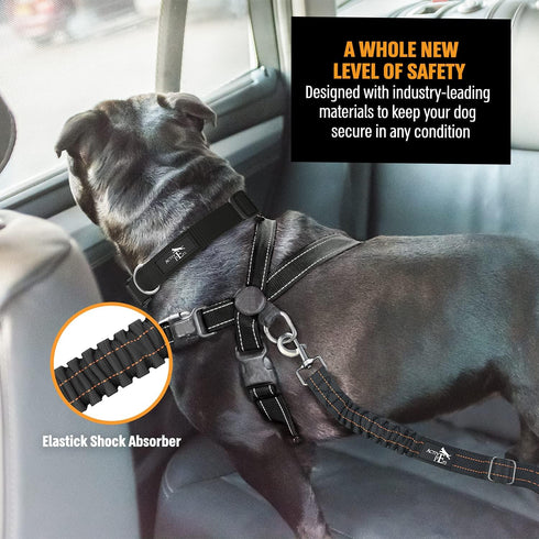Active Pets Dog Seatbelt, Adjustable Safety Dog Seat Car Harness, Dog Seat Belt for Pets - Durable Dog Seatbelts
