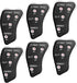Watayo 4 Wheel Baseball Umpire Clicker, Black Umpire Indicator Gear for Scorekeeper Recording Outs & Innings