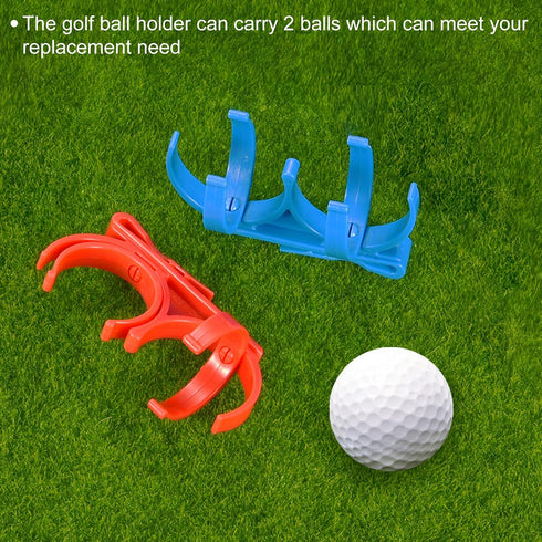 PATIKIL Golf Ball Holder, Plastic Rotatable Foldable Hold Balls, Golf Clip Accessories for Ball Games Attachment on