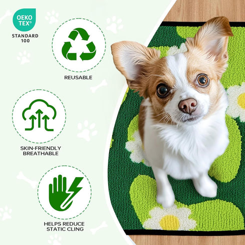 14"x18", 2 Pack Qeils Reusable Puppy Pads for Small Dogs, Washable Pee Pads with Non-Slip , Absorbent Leakproof Mat