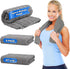 Microfiber Gym Towels, 3 Pack Grey Sweat Towels, 16 x 27 Inch