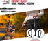 Tuff Pupper Extreme Reflective Dog Leash | Heavy Duty Double Handle for Strong Dogs | 6 Foot Leash