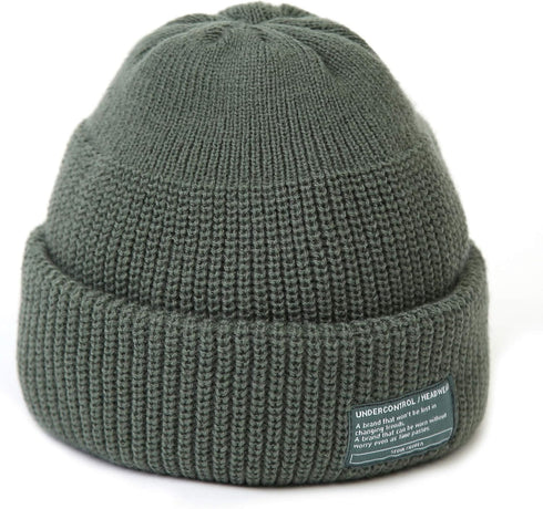 UNDERCONTROL Winter Trawler Fisherman Beanie, Unisex Stylish Plain Docker Skull Hat, Color Pack