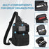 Wotony RFID Blocking Tactical Crossbody Bag for Men - Durable EDC Sling Shoulder Bag with Multi-Pocket Storage