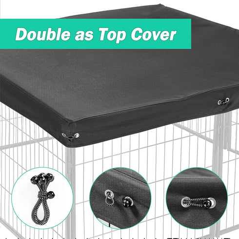 35in 4 Dog Playpen Bottom Pad, Floor Protector Dog Playpen Bottom Cover for Panels Play Pen, Dog Pen Bottom Covers