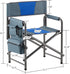 FUCIHOMA 400lb (1-Piece Oversized Padded Folding Chair with Side Table - Capacity Portable Directors Chair for Camping