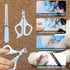 4-in-1 Trimmer Set Cat Grooming Kit, Cat Grooming Tools with Cats Brush, Flea Comb, Nail Clipper & - Deshedding