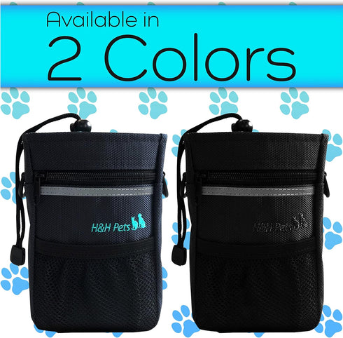 H&H Pets Dog Treat Pouch with Shoulder Strap, Waste Bag Dispenser, Training Accessories