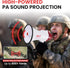 Pyle Megaphone Speaker Lightweight Bullhorn with Built-in Siren, Adjustable Volume Control, 800 Yard Range - PMP30