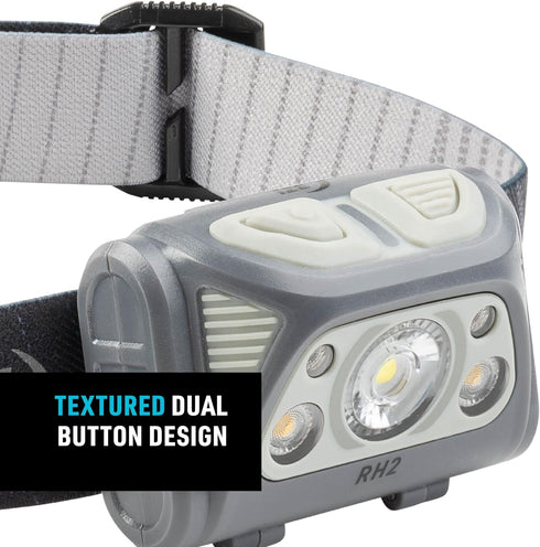 Nite Ize Radiant RH2 PowerSwitch Rechargeable Headlamp, Waterproof & Impact-Resistant Light for Camping & Hiking