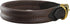 Dogs My Love Brown Soft Genuine Rolled Leather Dog Collar with Brass Hardware (17.5"-19" Neck Circumference)
