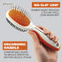 Wahl Premium Pet Double Sided Medium Pin Bristle Brush, Ergonomic with Rubber Grips for Comfortable Brushing