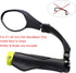 Hafny Stainless Steel Lens Handlebar Bike Mirror, Bicycle Rearview Safety Reflector, HF-MR081