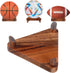 Xinjoduz Walnut Ball Display Stand, Basketball & Football Holder, Wooden Display Stand for