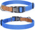 Mile High Life Dog Collars, Soft Cotton with Heavy Metal Buckle, Classic Puppy Collar with Genuine Leather Tips for