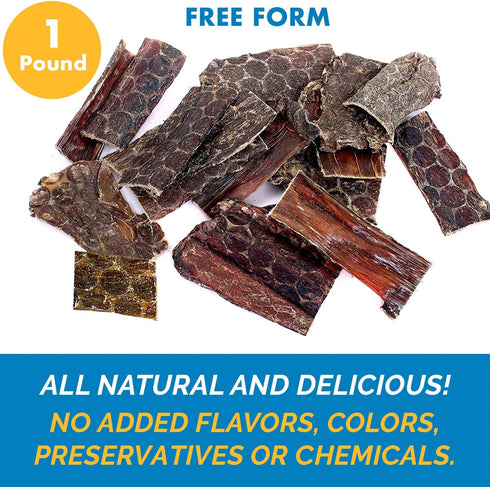 1 Pound Beef Dog Treats: 100% Natural Healthy Chews for Dogs, All Natural Jerky Meat