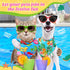 50 Summer Set Summer Decoration(31.5 21.7 21.7 Inches) Chunful Pieces Dog Bandanas for Bulk Hawaiian Bandanas Bib