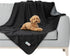 PetAmi Waterproof Dog Blanket for Small Medium Pets - Reversible Washable Soft Fleece Cat Blanket for Bed Couch Sofa