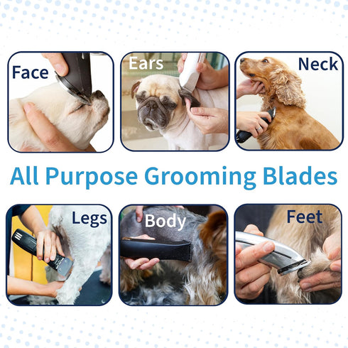 Detachable A Series Wide 30 Blades for Dog Grooming, 1/50" Cut Length, Compatible A5 Series Wide Clippers for Dogs