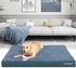 JOYELF Medium Dog Crate Bed Mats, Orthopedic Dog Bed, Egg Crate Foam Dog Mat, Waterproof Dog Pad with Washable