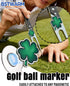 50 Pcs Golf Ball Markers - Four Leaf Clover, Cute Funny Novelty Golf Markers, Golf Accessories Gifts Ball Position