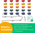 25 Jungle Gym Kingdom Rock Climbing Holds for Kids - Indoor & Outdoor Rock Wall Climbing Kit with Mounting Hardware