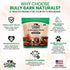 6 25 Count Standard Bully Sticks for Dogs - - Natural, Odor Free, High Protein, Grass-Fed Beef Pizzle Sticks for Dogs