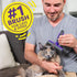 Hertzko Slicker Brush & Pet Hair Remover - Self Cleaning Deshedding Brush for Pets, Cat & Dog Hair Remover for Clothes