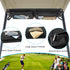Golf Cart Overhead Storage Bag, Heavy Duty Ceiling Organizer Bag, Compatible with Club Car Precedent, Tempo, Onward