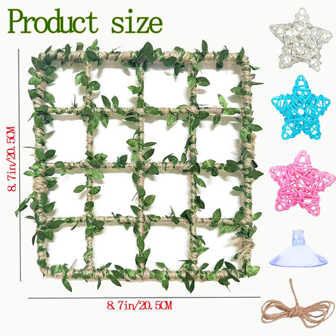 Delllala SetHermit Hermit Crab Climbing Toys Crab Habitat Tank Accessories,Also for Small Lizard Chameleon Leopard