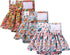3 Pack QBD12M CuteBone Female Dog Diapers with Skirts Reusable Puppy Dresses Pants for Heat Cycle Period