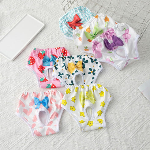 ZHORCIN Dog Diaper Breathable Dress Female Pants Panties Shorts Reusable Doggies Period Diaper Washable
