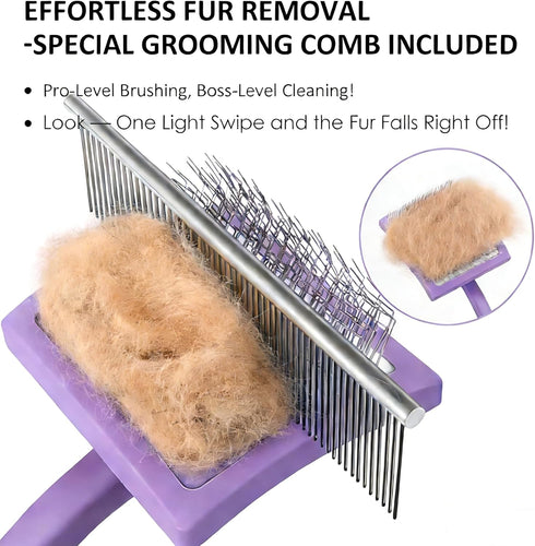 Slicker Brush for Dogs, Large Dog Brush to Long Haired Dogs for Poodles Doodles Goldendoodles Bernedoodles, Long Pin