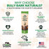 12 3 Count 100% Odor Free Braided Bully Sticks for Dogs - - Natural Grass-Fed Beef Braided Dog Chews, High Protein