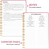 Fitness Journal Workout Planner for Women & Men, A5 Sturdy Workout Log Book for Gym & Home Workouts - Pink