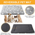 4 Pcs Dog Bed Mat, Reversible Dog Crate Pad, Machine Washable Dog Bed Pad, Star Pet Sleeping Mat for Small, Medium,