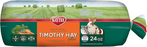 Kaytee Timothy Hay Plus Carrots for Pet Guinea Pigs, Rabbits & Other