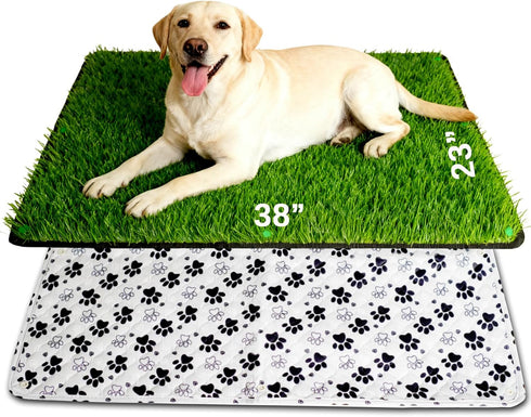 Zalhyrox Grass Pee Pads for Dogs, 3823", Reusable & Washable Dog Pee Pad