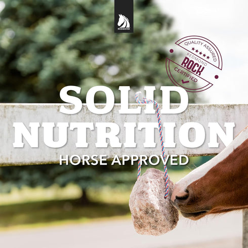 3 5 lbs (3 Pack) REDMOND - Rock on a Rope Unrefined Salt Rock for Horses