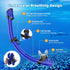 Snorkel Set for Adults, Anti-Leak and Anti-Fog Tempered Glass Lens Swim Mask with Dry Top Snorkel Kit