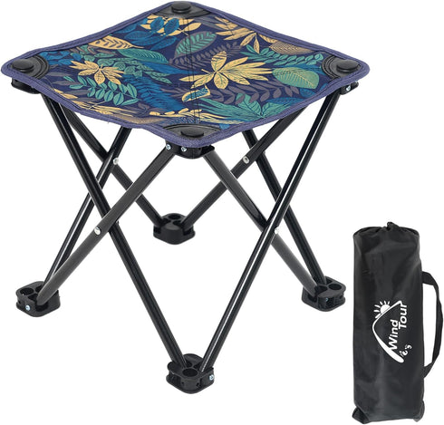 Wind Tour Portable Folding Camping Stool Outdoor Camping Lightweight Samll Chair for Fishing Hiking
