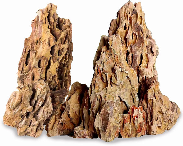 Seiryu Rock Stone - 2-6 inches for Aquariums, Landscaping Model, Tank Decoration (10lb)