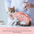 PUMYPOREITY Cat Recovery Onesie for Surgery, Kitten Recovery Suit for Neutered Wounds, Size L, Pink